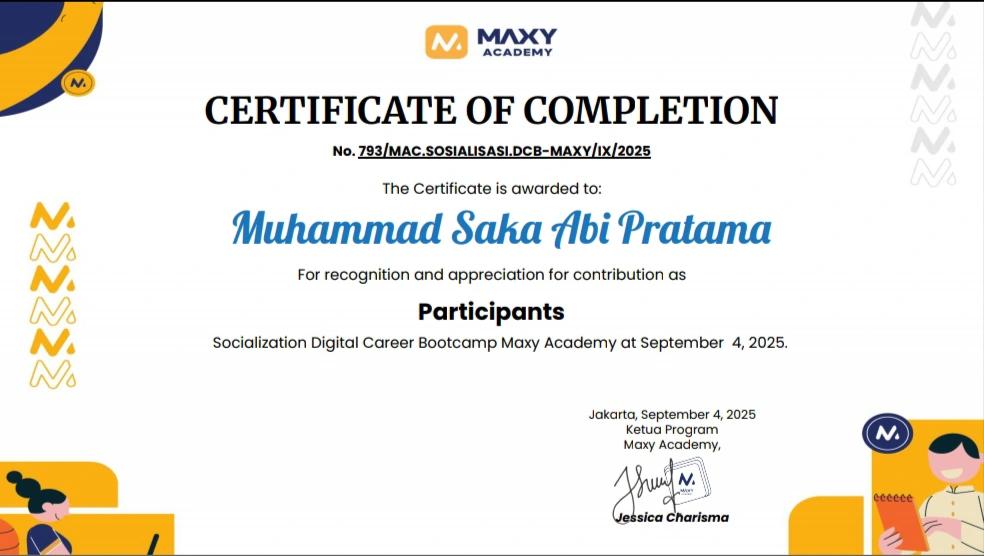 Bukti Socialization Digital Career Bootcamp Maxy Academy at September 4 2025